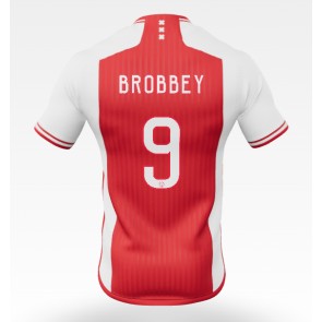 Ajax Brian Brobbey #9 Hjemmebanetrøje 2023-24 Kort ærmer